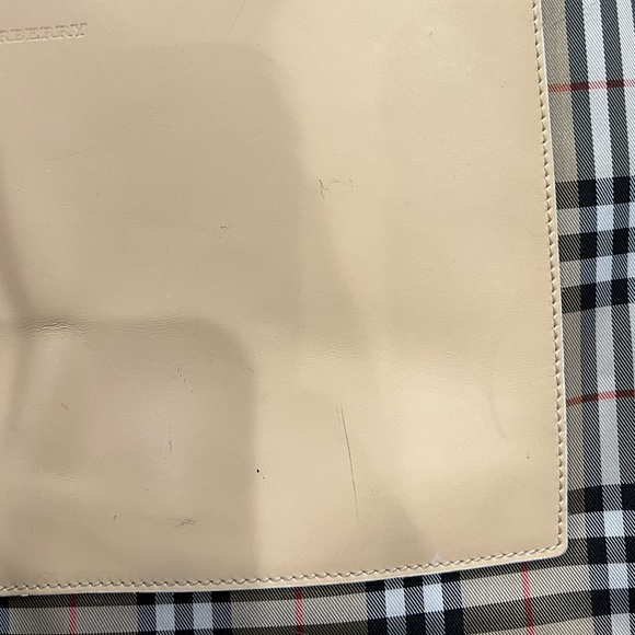 Burberry tan nova check canvas tote bag - Picture 4 of 9